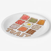 Teller zum Toastpapier (Schrägansicht)