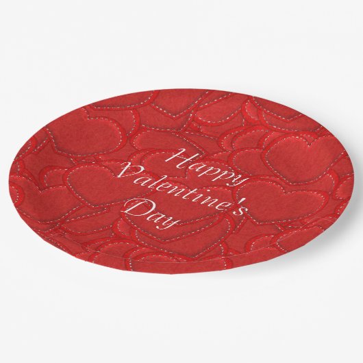 Teller zum Valentinstag von Noten (Schrägansicht)