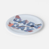 Teller zum Vatertag (Schrägansicht)