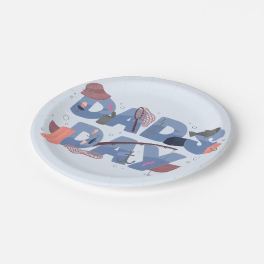 Teller zum Vatertag (Schrägansicht)