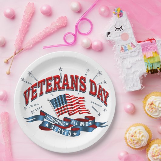 Teller zum "Veteranentag" (Party)