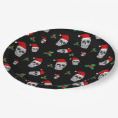 Teller zum Weihnachtsschädel zum Party - Stil 1 (Schrägansicht)