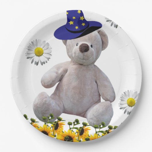 Teller zum Weißteddy-Bärenpapier (Vorderseite)