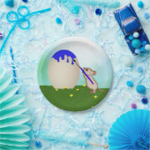 Teller zum Zeichnen eines Ostereis (Party)