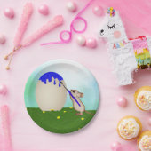 Teller zum Zeichnen eines Ostereis (Party)