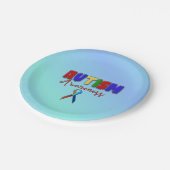 Teller zur Sensibilisierung für Autismus 7" (Schrägansicht)