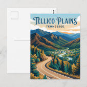 Tellico Plains USA Postkarte (Vorne/Hinten)