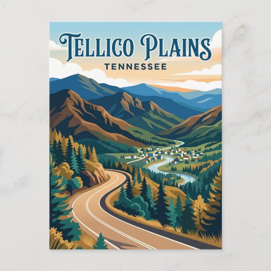 Tellico Plains USA Postkarte (Vorderseite)