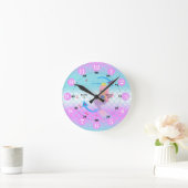 Telling Time Mermaid Clock Runde Wanduhr (Zuhause)