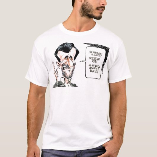 &Telling Wahrheit Karikatur Mahmoud Ahmadi Nejad T-Shirt (Vorderseite)