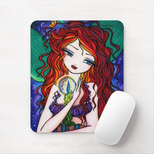 "Tellulahs Schatz-" Meerjungfrau-Fantasie-Fee Mousepad (Mit Mouse)