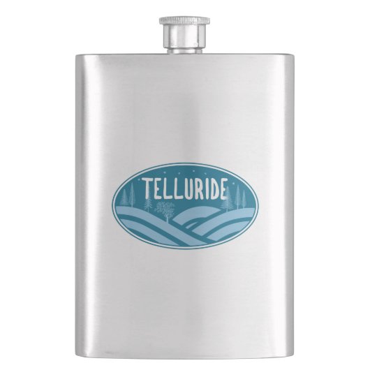 Telluride Colorado Außenbereich Flachmann (Vorderseite)