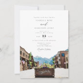 TELLURIDE Colorado Bergbahn Hochzeit Einladung (Vorderseite)