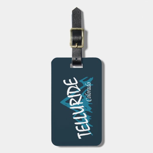 Telluride Colorado Gepäckanhänger (Vorderseite vertikal)