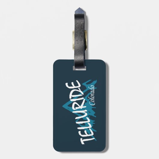 Telluride Colorado Gepäckanhänger (Rückseite vertikal)