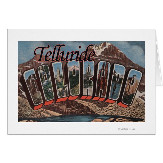 Telluride, Colorado - Große Buchstabenszenen (Vorderseite (Horizontal))