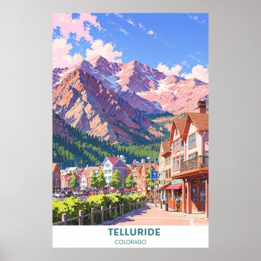 Telluride - Colorado - Landschaftlicher Weg Poster (Vorne)