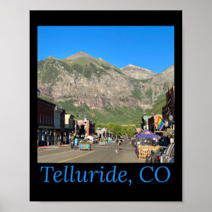 Telluride Colorado Main St Co Berge Skigebiet Poster