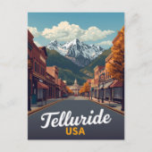 Telluride Colorado Main Street Mountain Postkarte (Vorderseite)