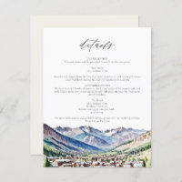 TELLURIDE COLORADO Mountain Reisedetails Card