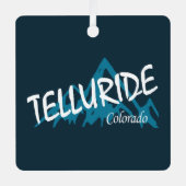 Telluride Colorado Ornament Aus Metall (Vorderseite)