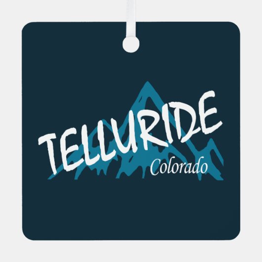 Telluride Colorado Ornament Aus Metall (Vorderseite)