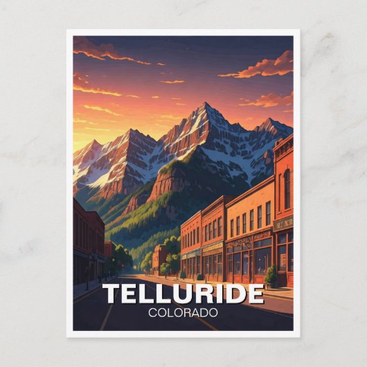 Telluride Colorado Postkarte (Vorderseite)