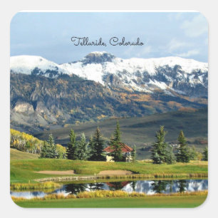 Telluride, Colorado Quadratischer Aufkleber