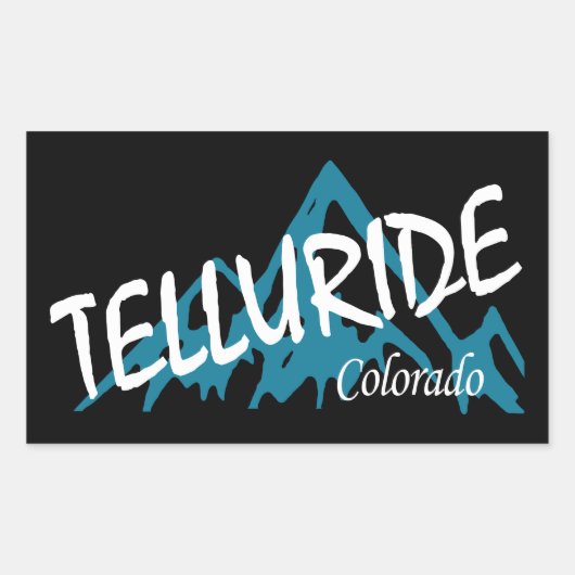 Telluride Colorado Rechteckiger Aufkleber (Vorderseite)