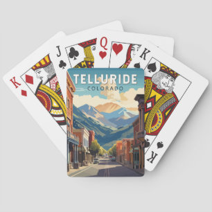 Telluride Colorado Reise Kunst Vintage Spielkarten