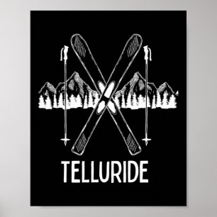 Telluride Colorado Rocky Mountains Skifahren Snowb Poster