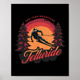 Telluride Colorado San Juan Berge Schnee Skifahren Poster