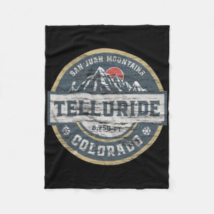 Telluride Colorado San Juan Rocky Mountains Skifah Fleecedecke