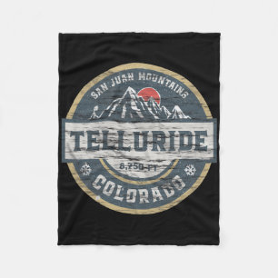 Telluride Colorado San Juan Rocky Mountains Skiing Fleecedecke