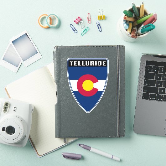 Telluride Colorado Shield Aufkleber (iPad Hülle)