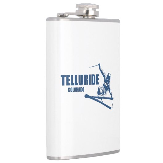 Telluride Colorado Skier Flachmann (Rechts)