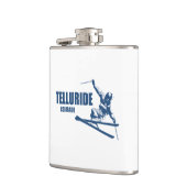 Telluride Colorado Skier Flachmann (Links)