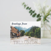 Telluride Colorado Skigebiete Postkarte (Stehend Vorderseite)