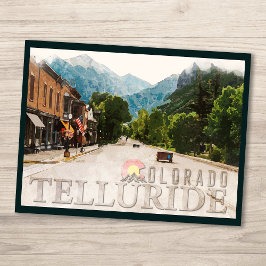 Telluride Colorado Skigebiete Postkarte