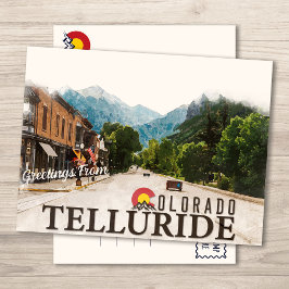 Telluride Colorado Skigebiete Postkarte
