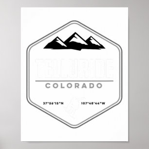 Telluride Colorado Snowboarding T Poster