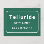 Telluride Colorado und Interstate Highway Freeway  Postkarte (Vorderseite)