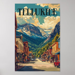 Telluride, Colorado Vintage Travel Poster
