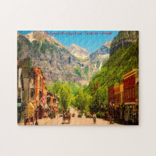 Telluride Colorado. Weihnachtsgrüße Puzzle