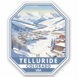 Telluride Colorado Winterreise zur Alp Piora und i Aufkleber