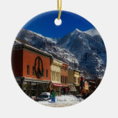 Telluride, Landschaftsbild Colorado Keramikornament (Vorne)