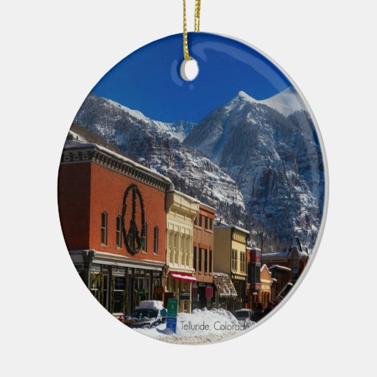 Telluride, Landschaftsbild Colorado Keramikornament (Links)