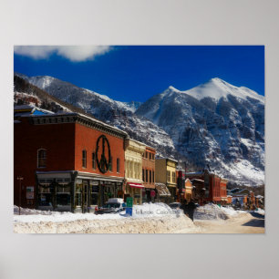 Telluride, Landschaftsbild Colorado Poster