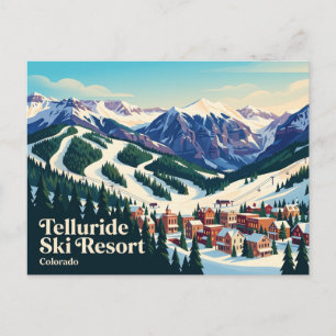 Telluride Ski Resort, Telluride, Colorado, Vereini Postkarte