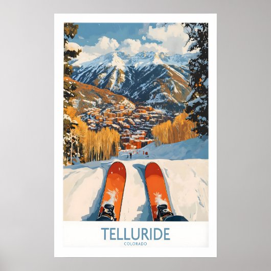 Telluride-Wandkunst Skiplakat 1 Poster (Vorne)